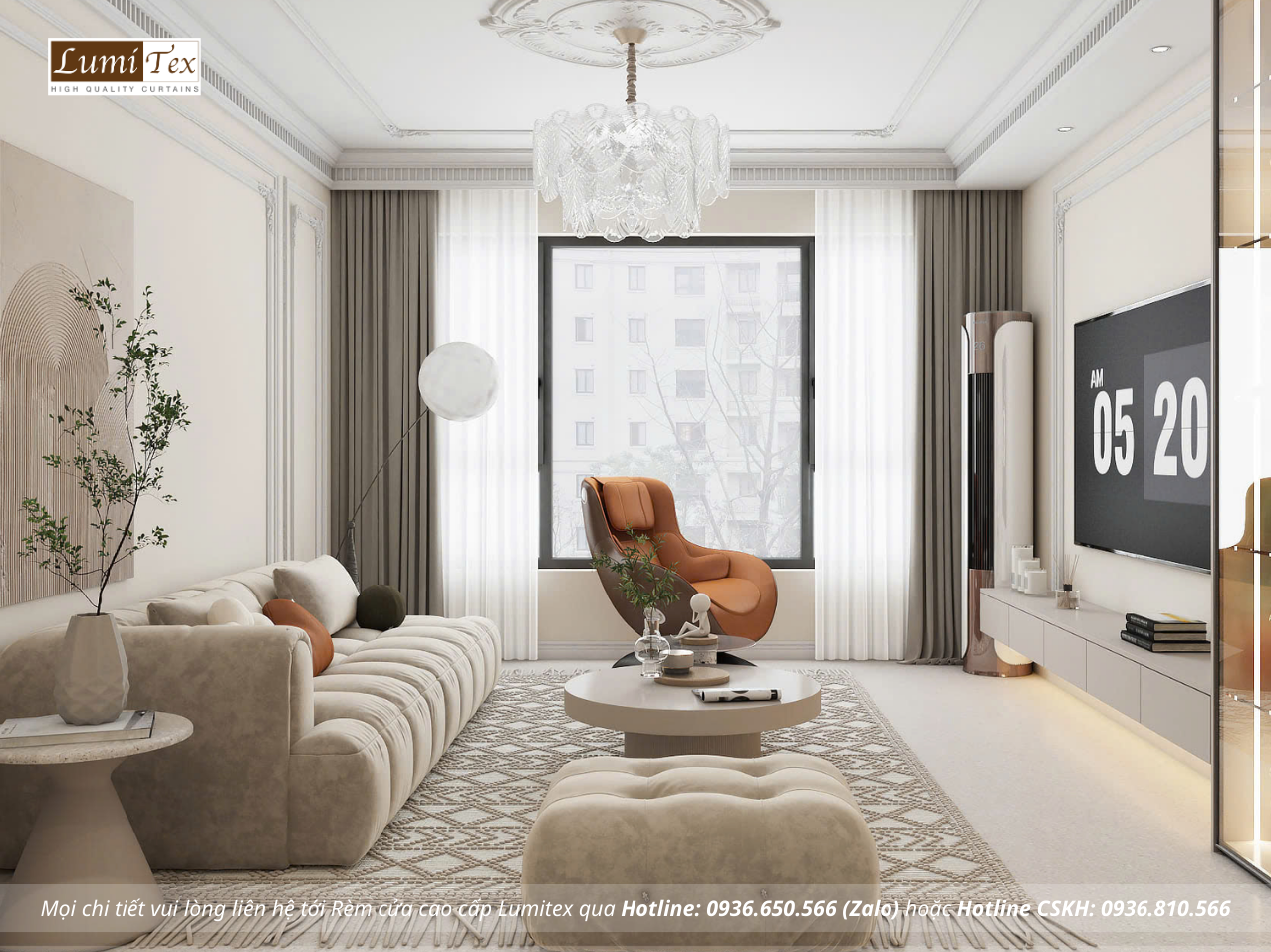 Gợi ý rèm cửa căn hộ chung cư phù hợp từng không gian