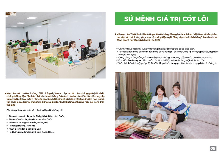 Hồ sơ năng lực Công ty Cổ phần Lumitex Việt Nam