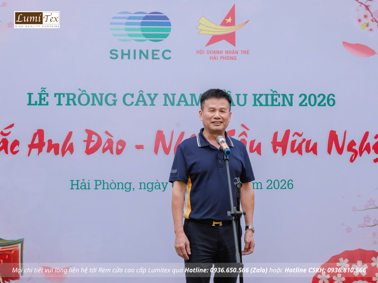 Hội Doanh nhân trẻ Hải Phòng đồng hành cùng Lễ trồng cây 2026 “Sắc Anh Đào – Nhịp cầu hữu nghị”