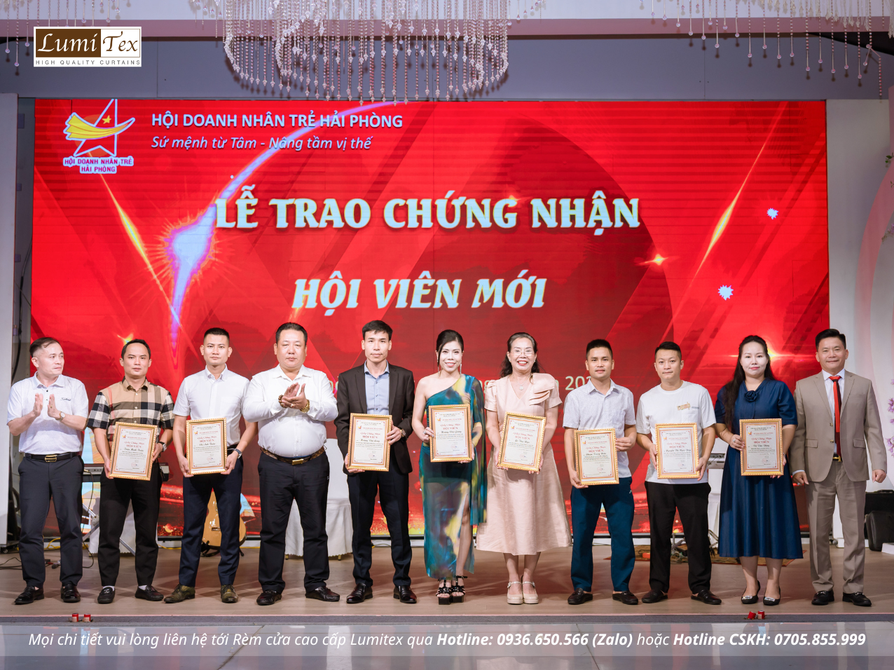 Rèm Lumitex tham dự Hội nghị gặp mặt doanh nghiệp thành phố nhân dịp kỷ niệm 21 năm Ngày Doanh nhân Việt Nam