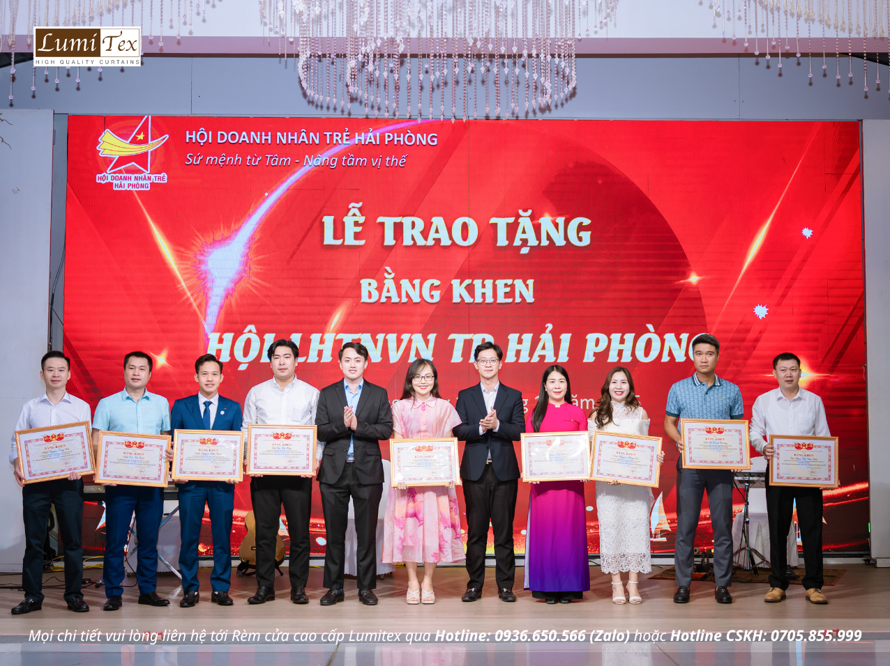 Rèm Lumitex tham dự Hội nghị gặp mặt doanh nghiệp thành phố nhân dịp kỷ niệm 21 năm Ngày Doanh nhân Việt Nam