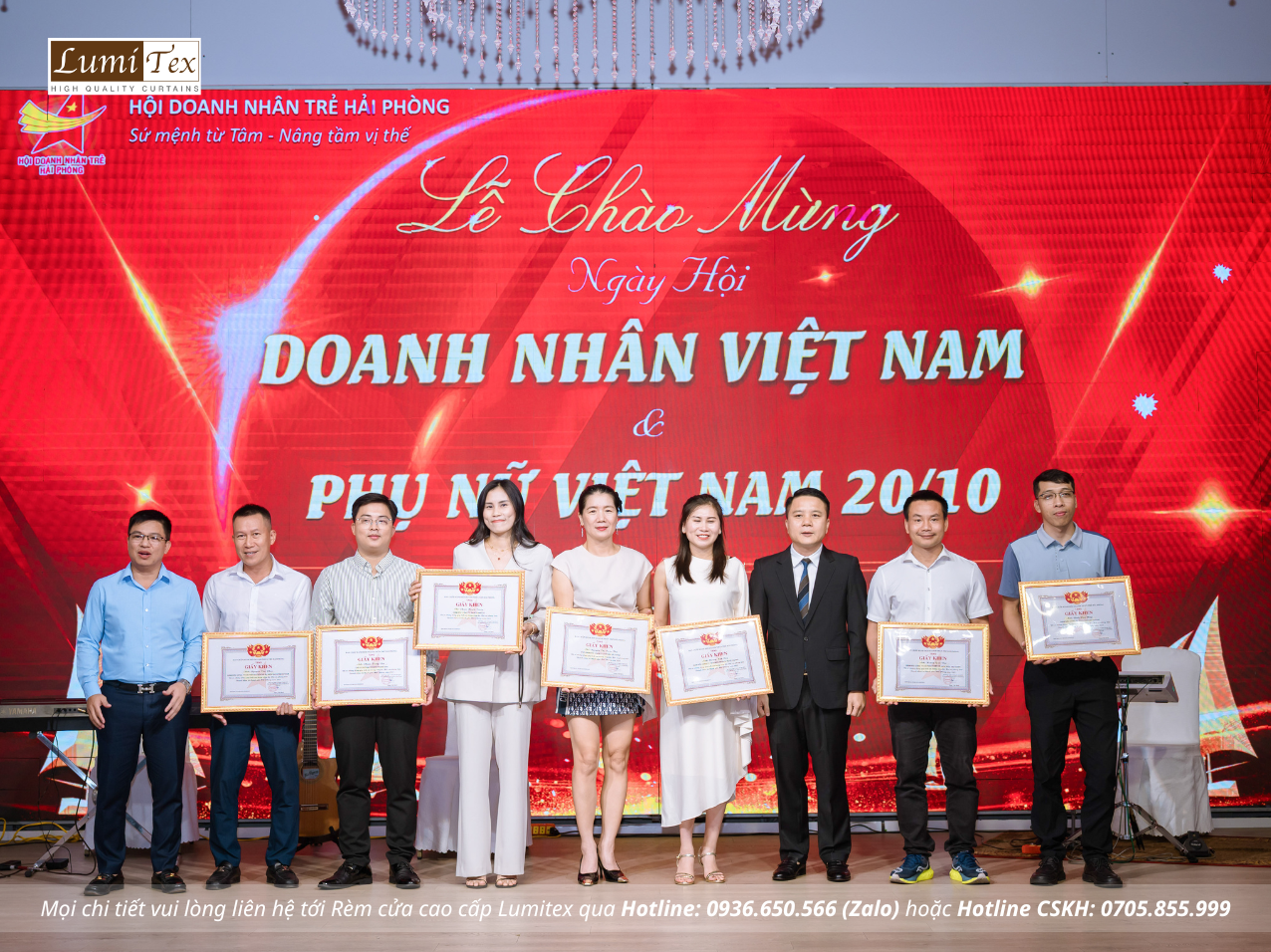 Rèm Lumitex tham dự Hội nghị gặp mặt doanh nghiệp thành phố nhân dịp kỷ niệm 21 năm Ngày Doanh nhân Việt Nam