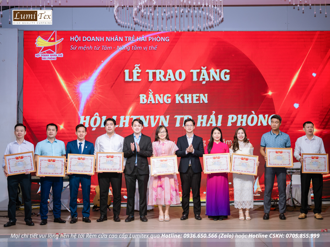 Rèm Lumitex tham dự Hội nghị gặp mặt doanh nghiệp thành phố nhân dịp kỷ niệm 21 năm Ngày Doanh nhân Việt Nam