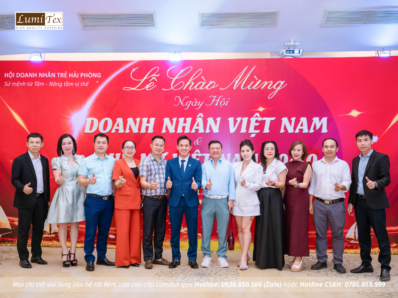 Rèm Lumitex tham dự Hội nghị gặp mặt doanh nghiệp thành phố nhân dịp kỷ niệm 21 năm Ngày Doanh nhân Việt Nam