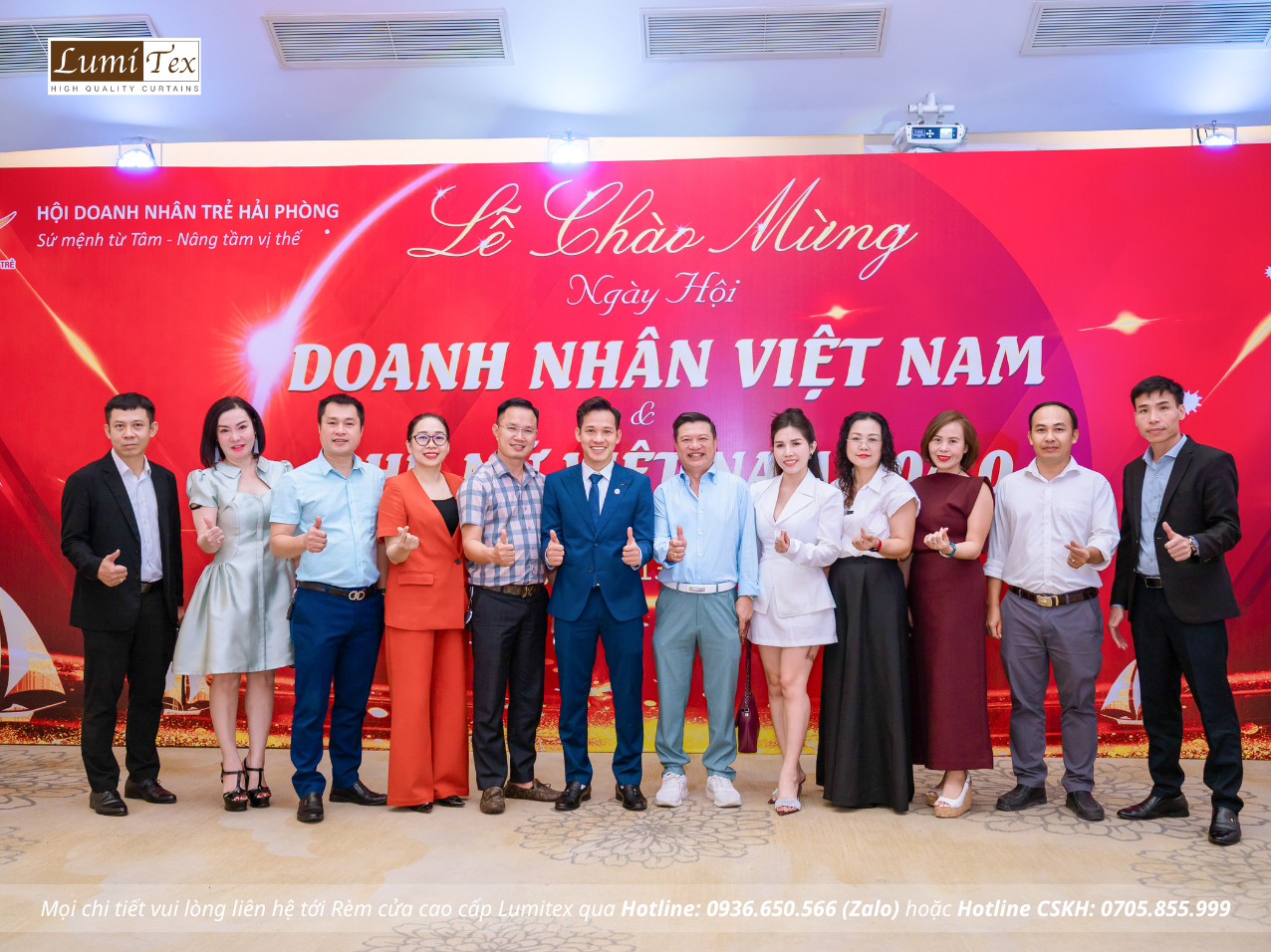 Rèm Lumitex tham dự Hội nghị gặp mặt doanh nghiệp thành phố nhân dịp kỷ niệm 21 năm Ngày Doanh nhân Việt Nam