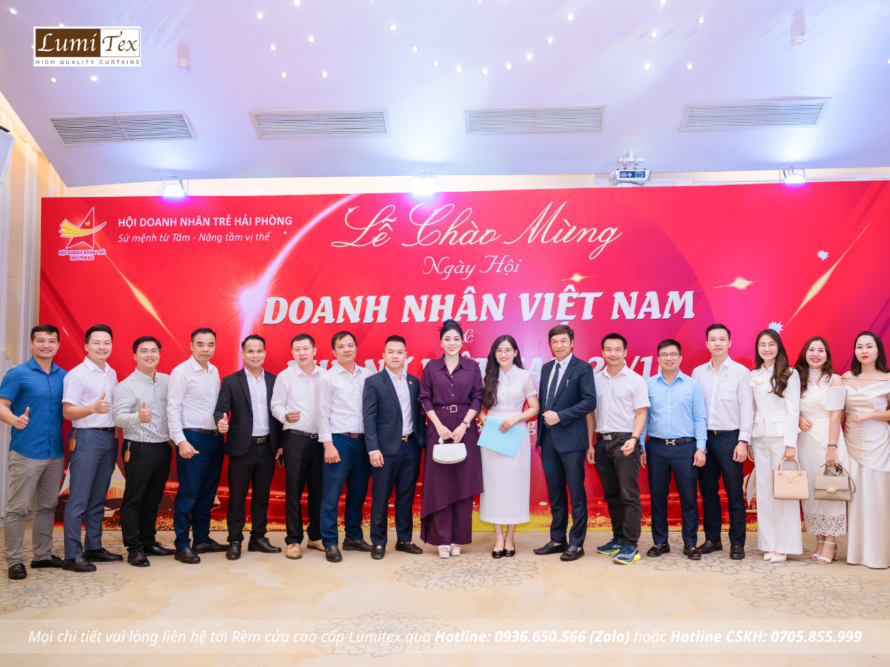 Rèm Lumitex tham dự Hội nghị gặp mặt doanh nghiệp thành phố nhân dịp kỷ niệm 21 năm Ngày Doanh nhân Việt Nam