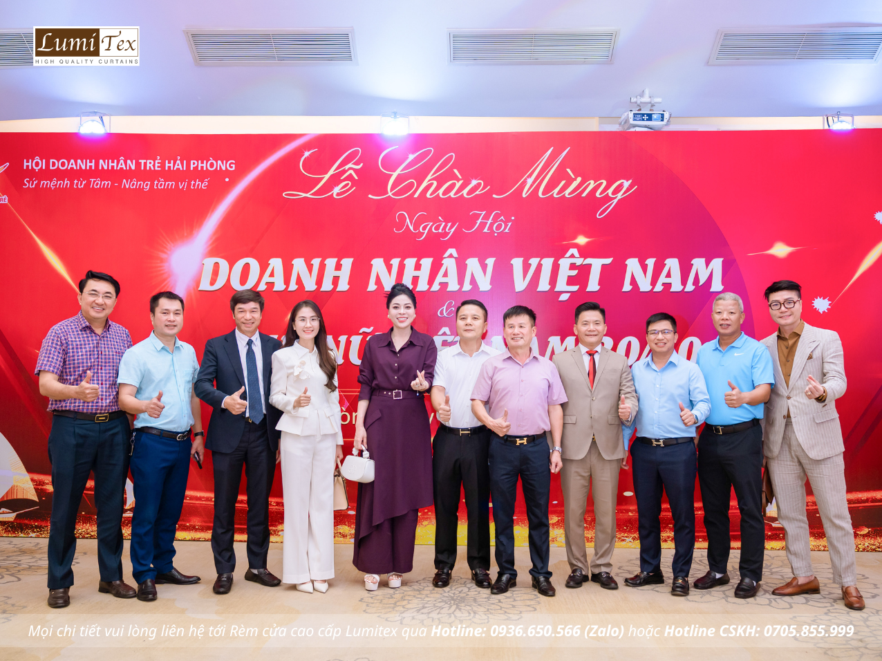 Rèm Lumitex tham dự Hội nghị gặp mặt doanh nghiệp thành phố nhân dịp kỷ niệm 21 năm Ngày Doanh nhân Việt Nam