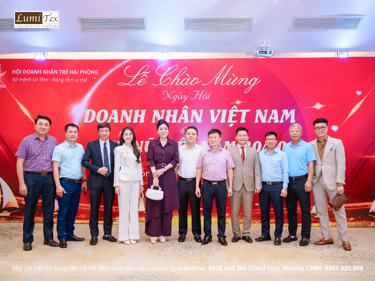 Rèm Lumitex tham dự Hội nghị gặp mặt doanh nghiệp thành phố nhân dịp kỷ niệm 21 năm Ngày Doanh nhân Việt Nam