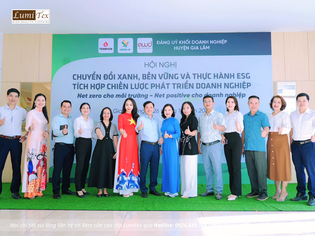 Rèm Lumitex tham dự hội thảo khoa học "Chuyển đổi xanh, bền vững và thực hành ESG – tích hợp chiến lược phát triển doanh nghiệp"