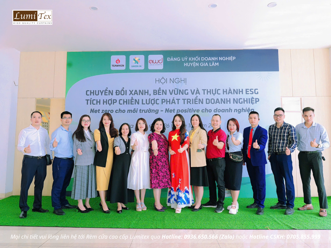 Rèm Lumitex tham dự hội thảo khoa học "Chuyển đổi xanh, bền vững và thực hành ESG – tích hợp chiến lược phát triển doanh nghiệp"