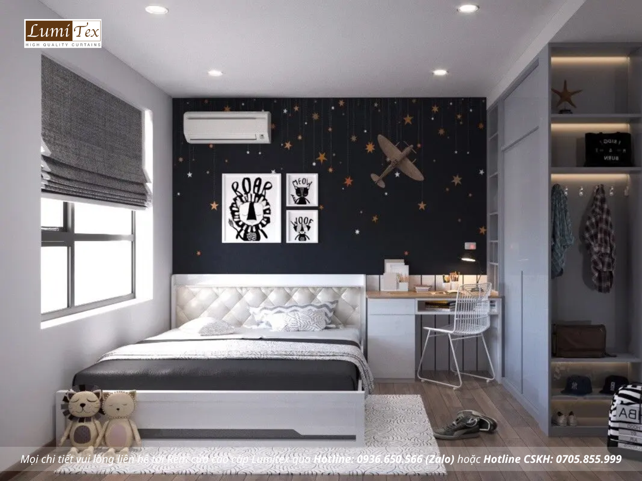 Hướng dẫn chọn rèm cửa phòng ngủ chung cư hiện đại mới nhất