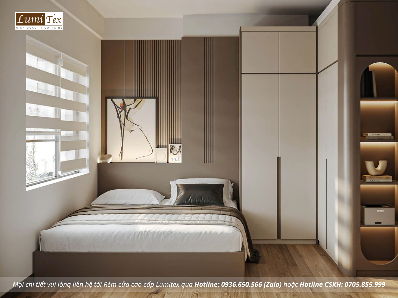 Hướng dẫn chọn rèm cửa phòng ngủ chung cư hiện đại mới nhất
