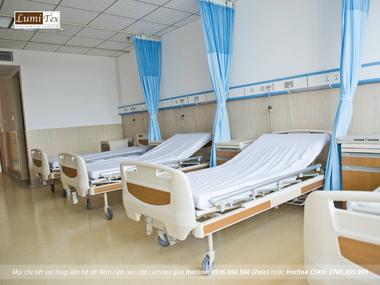 Các tiêu chí quan trọng khi chọn rèm vải y tế cho phòng khám, bệnh viện