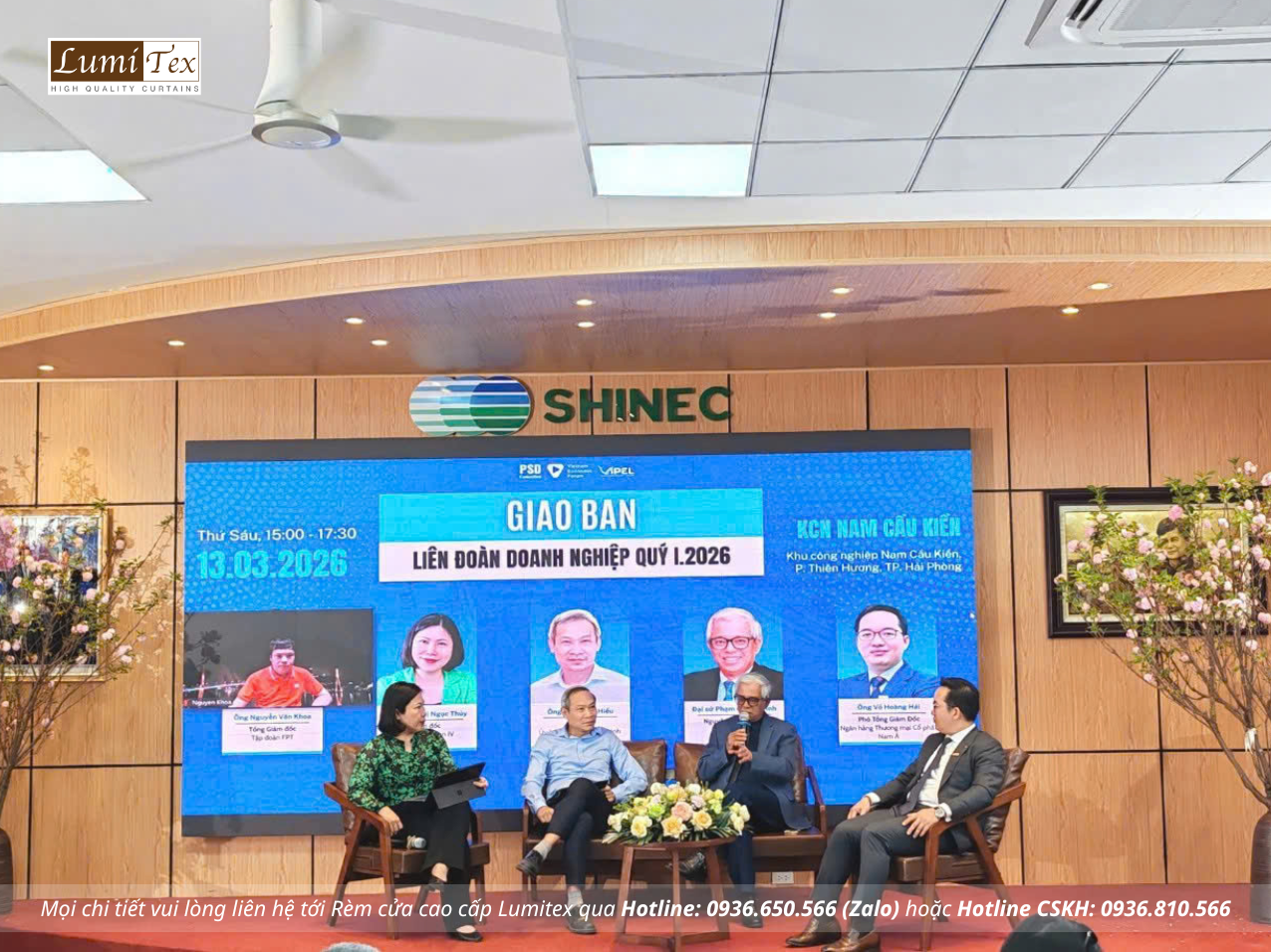 Rèm Lumitex tham dự chương trình “Kết nối chiến lược – Chia sẻ tầm nhìn – Chuyển mình bứt phá” tại Hải Phòng Rèm Lumitex tham dự chương trình “Kết nối chiến lược – Chia sẻ tầm nhìn – Chuyển mình bứt phá” tại Hải Phòng