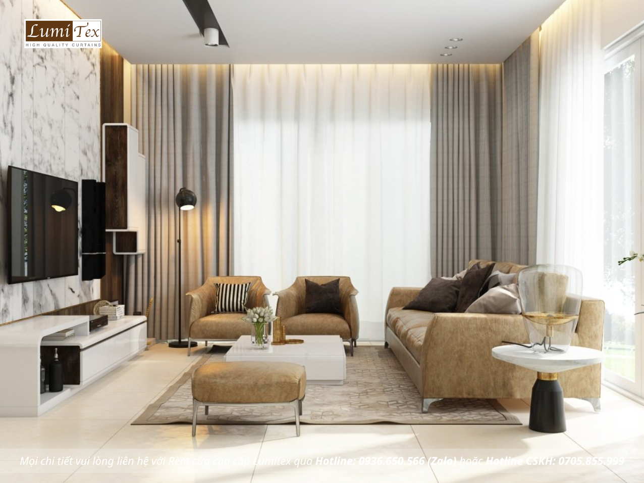 Khả năng cách âm và chống cháy từ rèm cửa chống nắng cao cấp