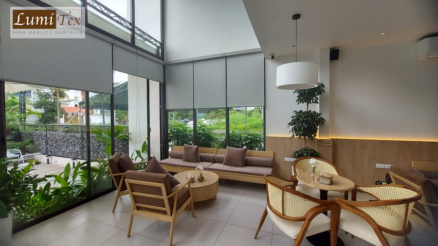 Dự án lắp đặt rèm cuốn cao cấp cho Min's Lounge Coffee - Thủy Nguyên Hải Phòng