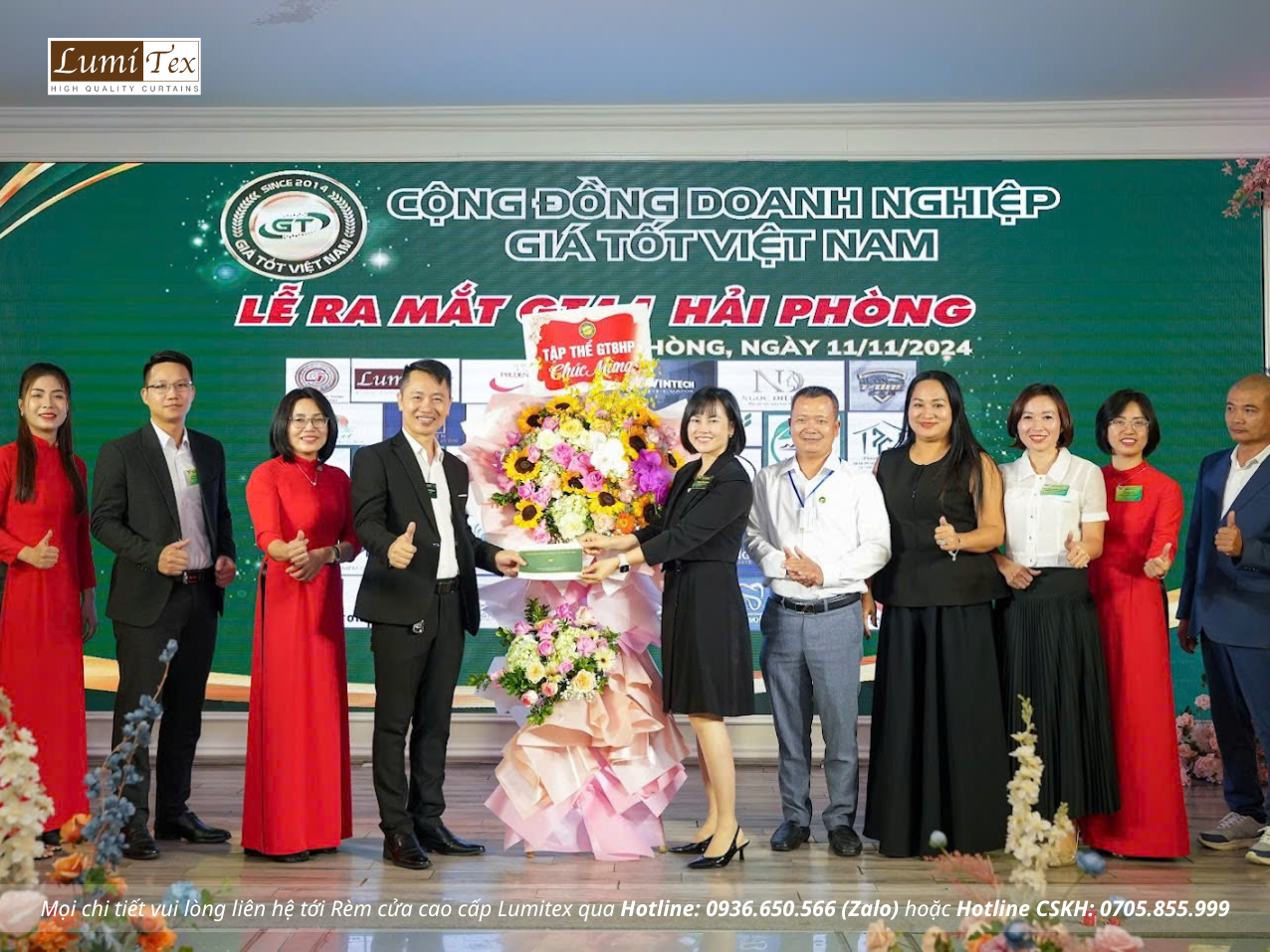 Rèm lumitex tham dự Lễ ra mắt Cộng đồng Giá tốt GT11 Hải Phòng