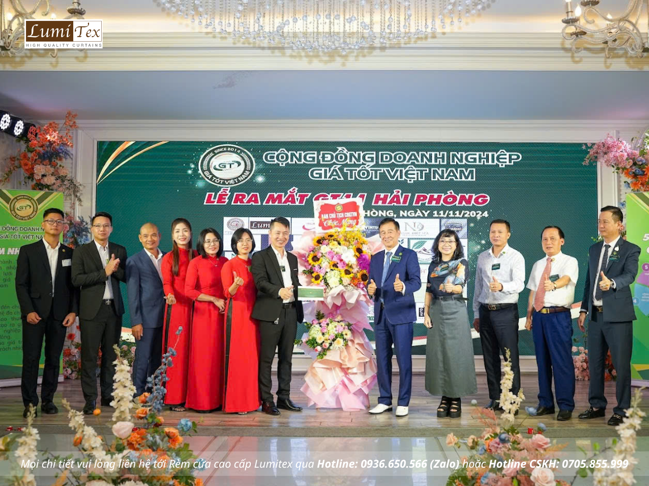 Rèm lumitex tham dự Lễ ra mắt Cộng đồng Giá tốt GT11 Hải Phòng