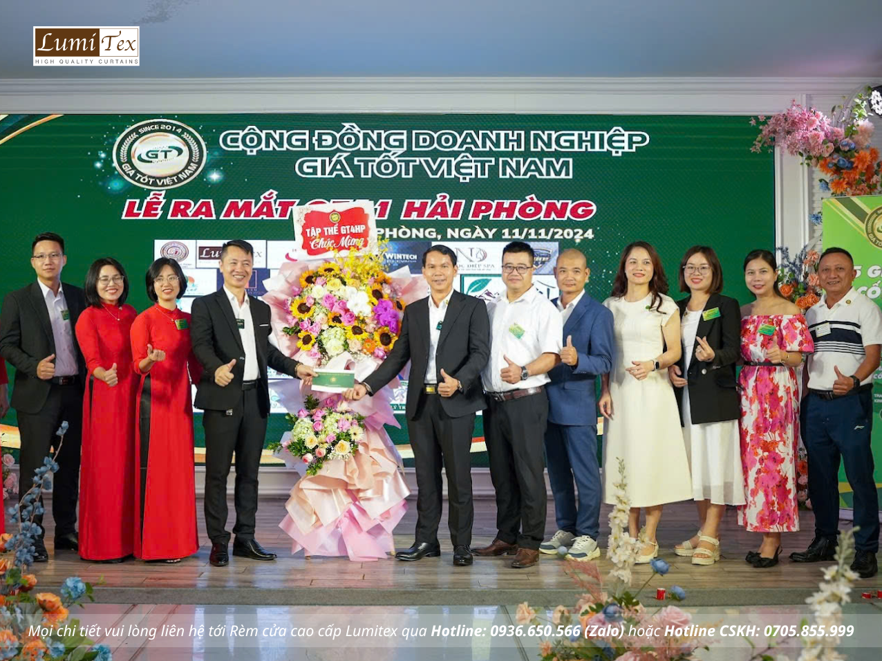 Rèm lumitex tham dự Lễ ra mắt Cộng đồng Giá tốt GT11 Hải Phòng