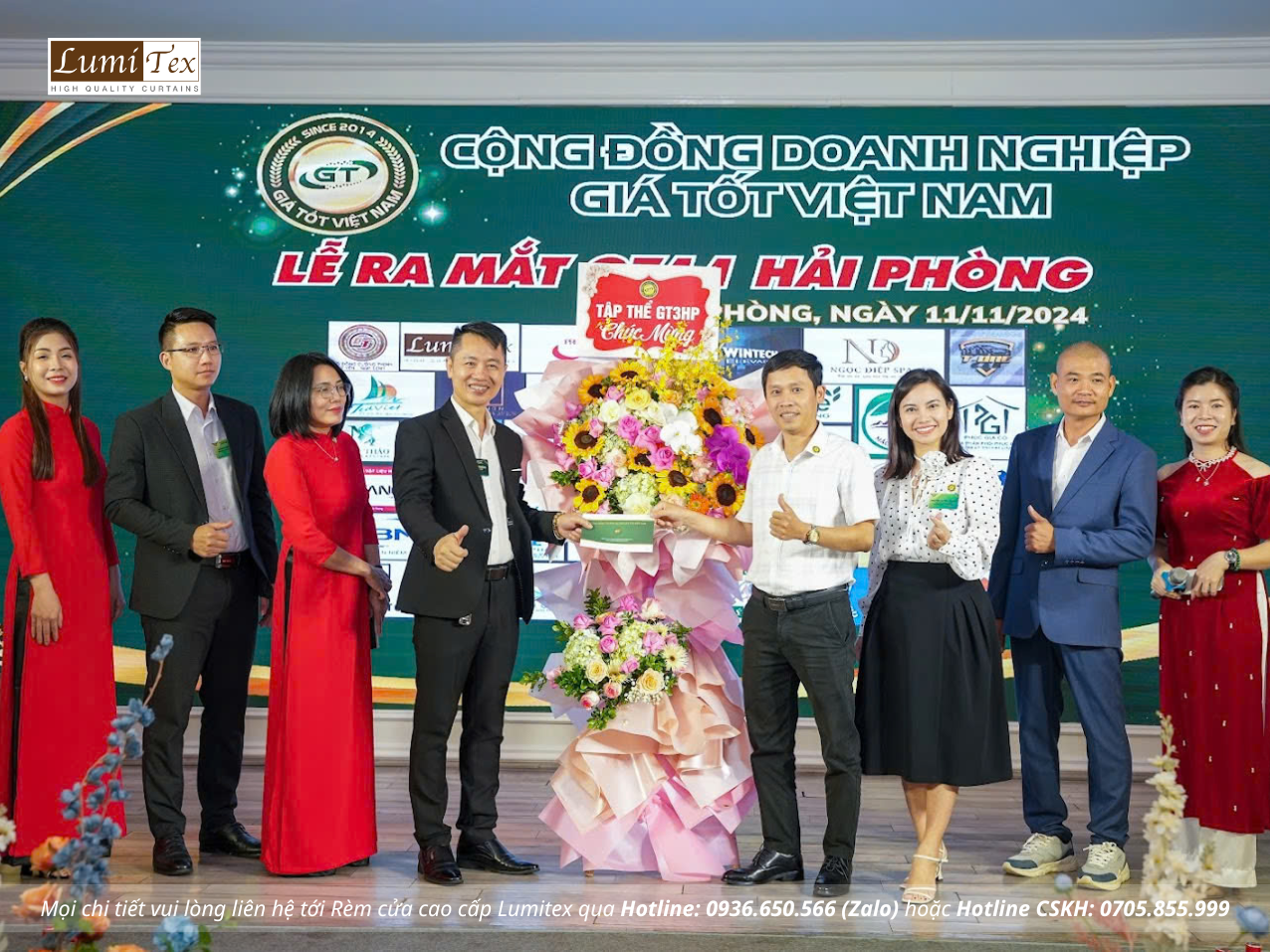 Rèm lumitex tham dự Lễ ra mắt Cộng đồng Giá tốt GT11 Hải Phòng