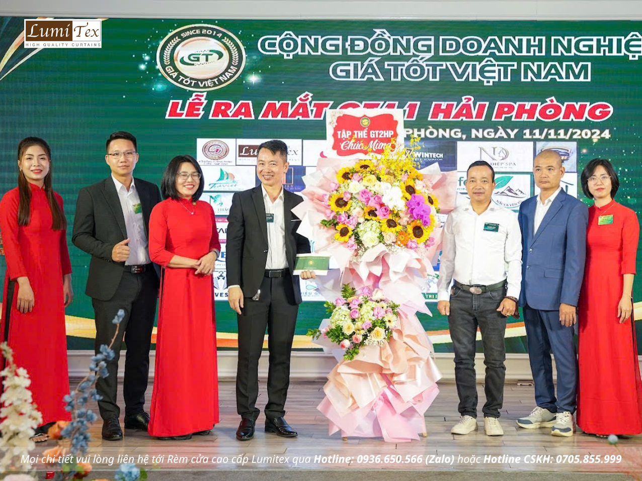 Rèm lumitex tham dự Lễ ra mắt Cộng đồng Giá tốt GT11 Hải Phòng