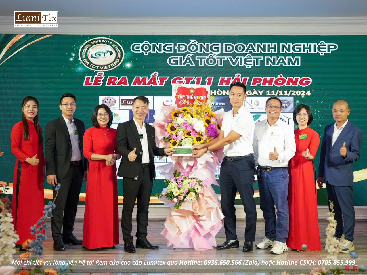 Rèm lumitex tham dự Lễ ra mắt Cộng đồng Giá tốt GT11 Hải Phòng