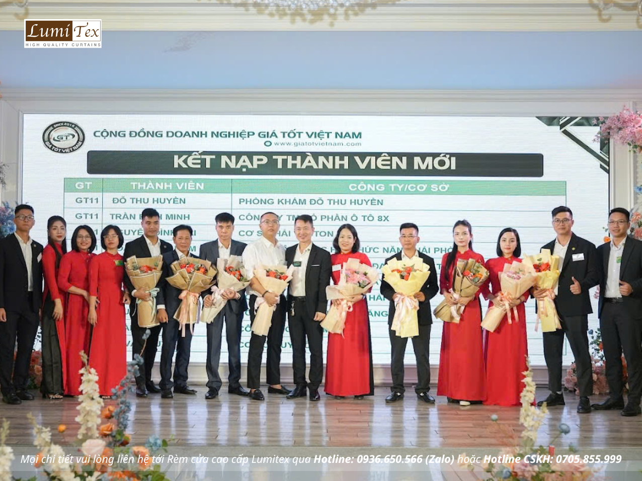 Rèm lumitex tham dự Lễ ra mắt Cộng đồng Giá tốt GT11 Hải Phòng
