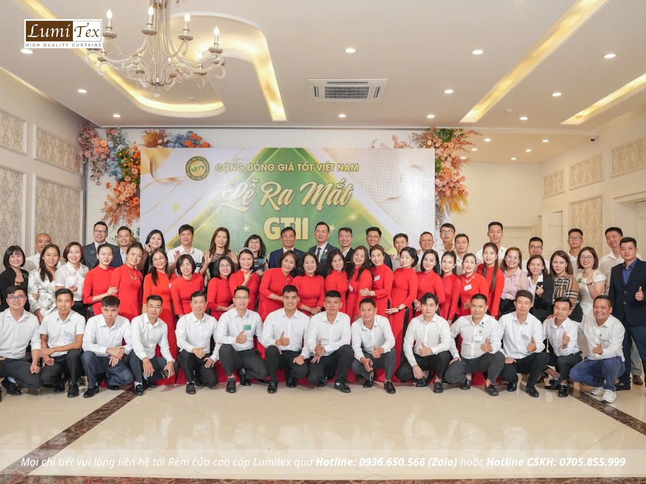 Rèm lumitex tham dự Lễ ra mắt Cộng đồng Giá tốt GT11 Hải Phòng