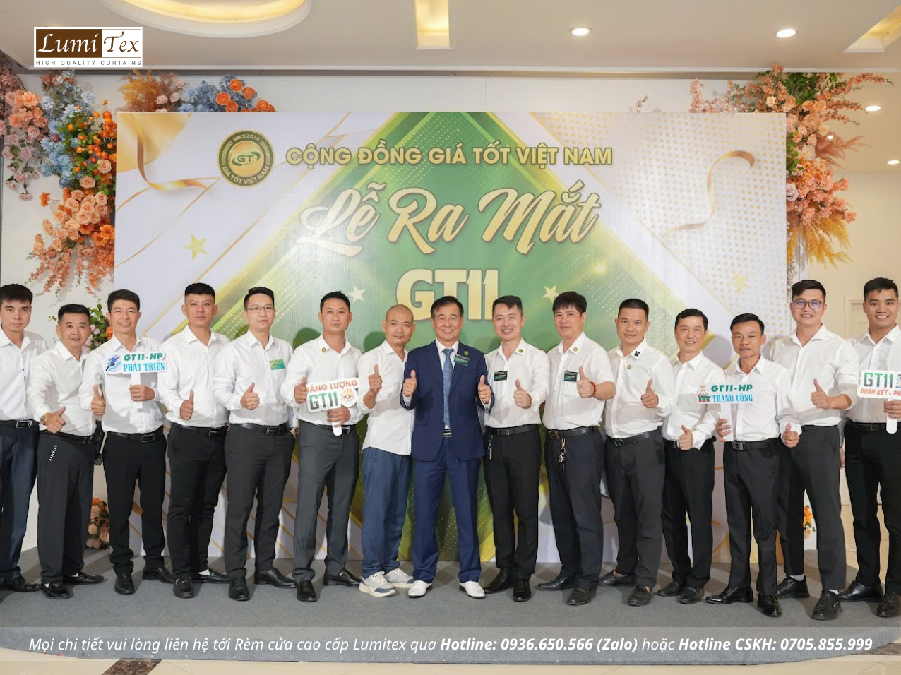 Rèm lumitex tham dự Lễ ra mắt Cộng đồng Giá tốt GT11 Hải Phòng