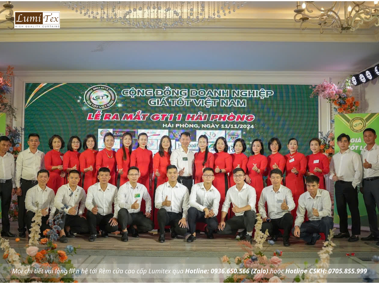 Rèm lumitex tham dự Lễ ra mắt Cộng đồng Giá tốt GT11 Hải Phòng