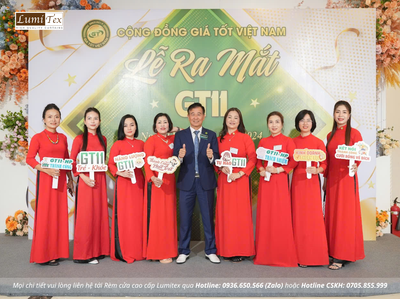 Rèm lumitex tham dự Lễ ra mắt Cộng đồng Giá tốt GT11 Hải Phòng