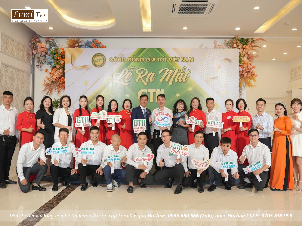 Rèm lumitex tham dự Lễ ra mắt Cộng đồng Giá tốt GT11 Hải Phòng