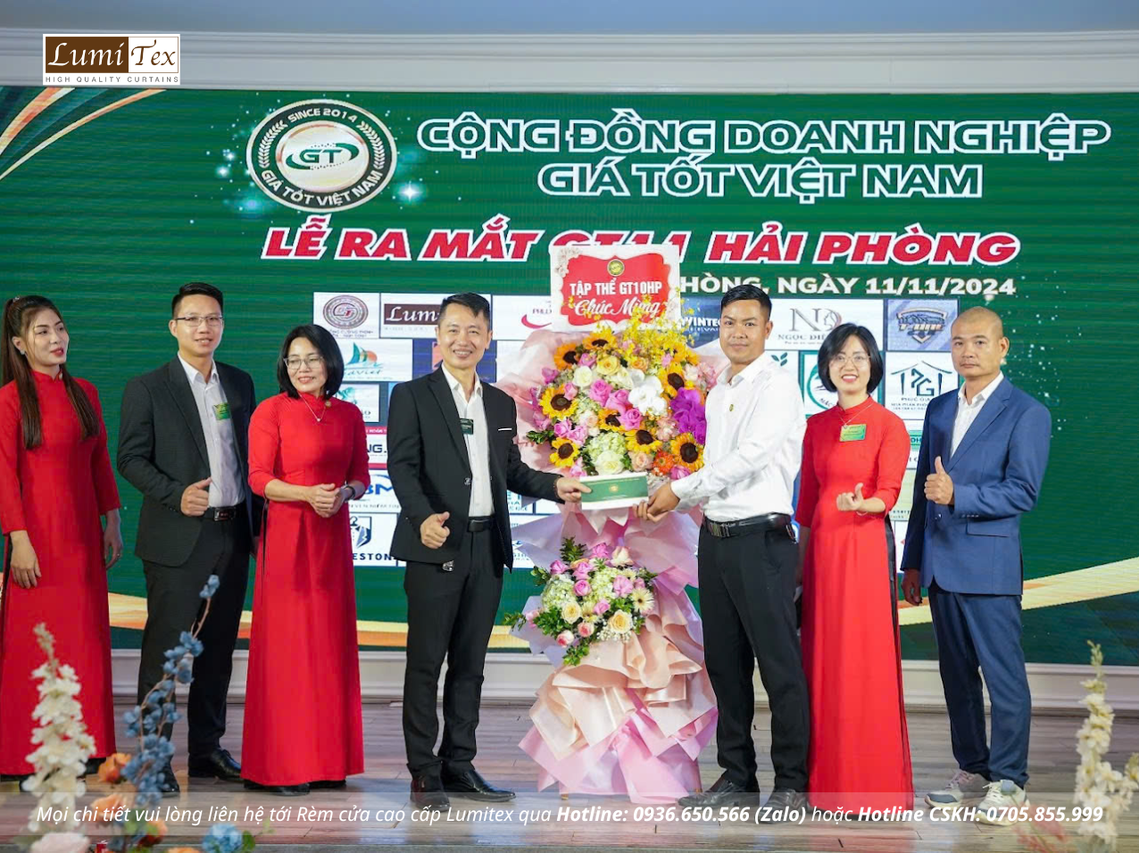 Rèm lumitex tham dự Lễ ra mắt Cộng đồng Giá tốt GT11 Hải Phòng