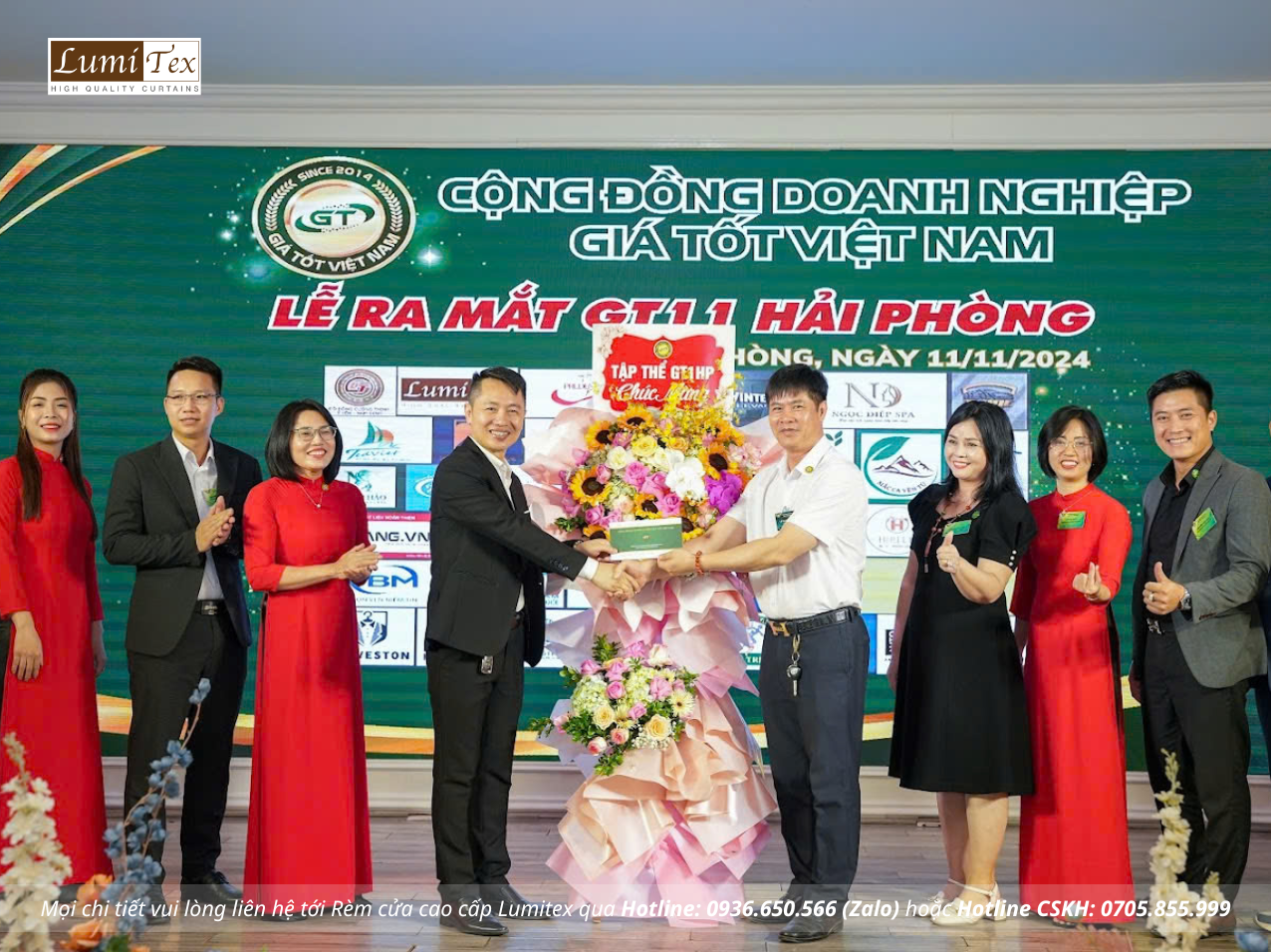 Rèm lumitex tham dự Lễ ra mắt Cộng đồng Giá tốt GT11 Hải Phòng