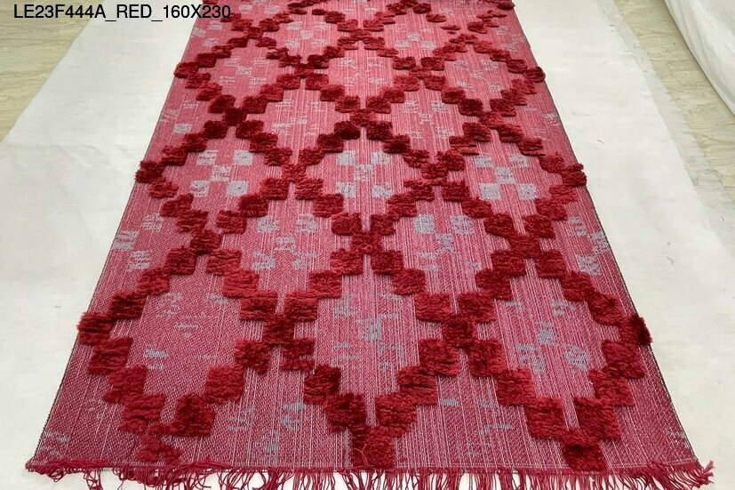 Thảm sợi ngắn LE23F444A_RED_160X230