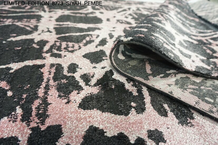 Thảm sợi ngắn LIMITED_EDITION_8773_SIYAH_PEMBE