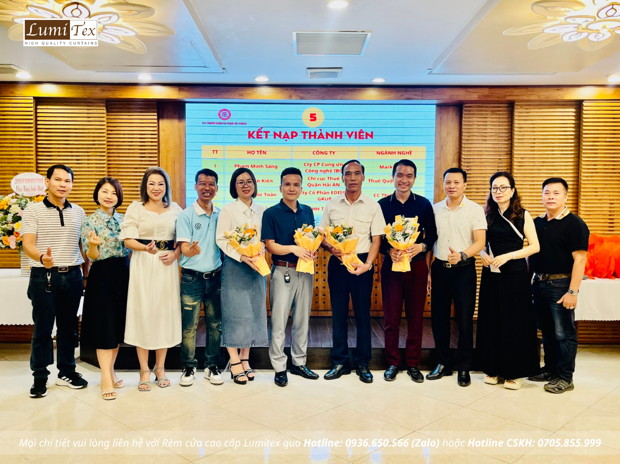 Lumitex tham dự buổi họp kết nối Kinh doanh Hội Doanh nhân Họ Phạm Hải Phòng