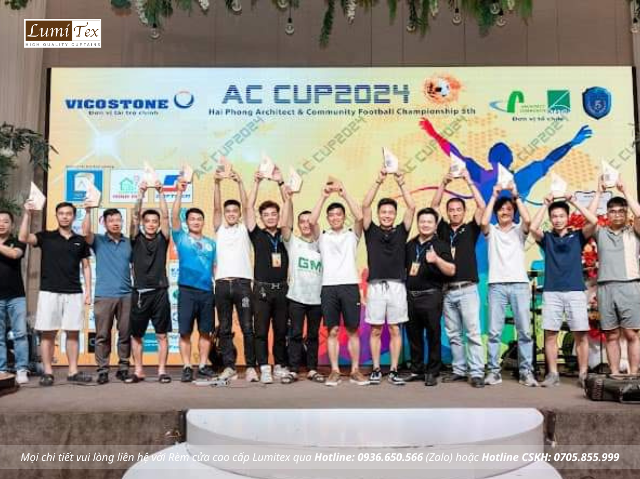 Lumitex tham dự sự kiện giải bóng AC Cup - Hội KTS tổ chức chào mừng ngày Thành Lập Hội Kiến Trúc Sư VN