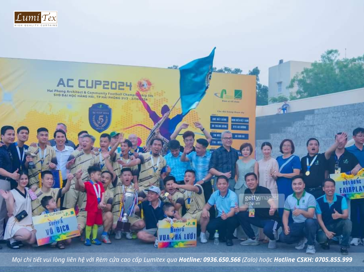Lumitex tham dự sự kiện giải bóng AC Cup - Hội KTS tổ chức chào mừng ngày Thành Lập Hội Kiến Trúc Sư VN