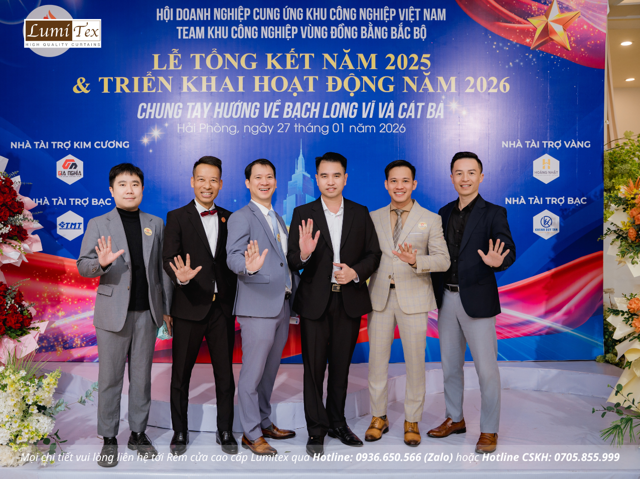 Rèm Lumitex tham dự Lễ tổng kết năm 2025 – Định hướng hoạt động 2026 của TEAM KCN