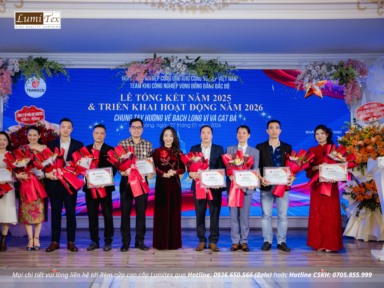 Rèm Lumitex tham dự Lễ tổng kết năm 2025 – Định hướng hoạt động 2026 của TEAM KCN