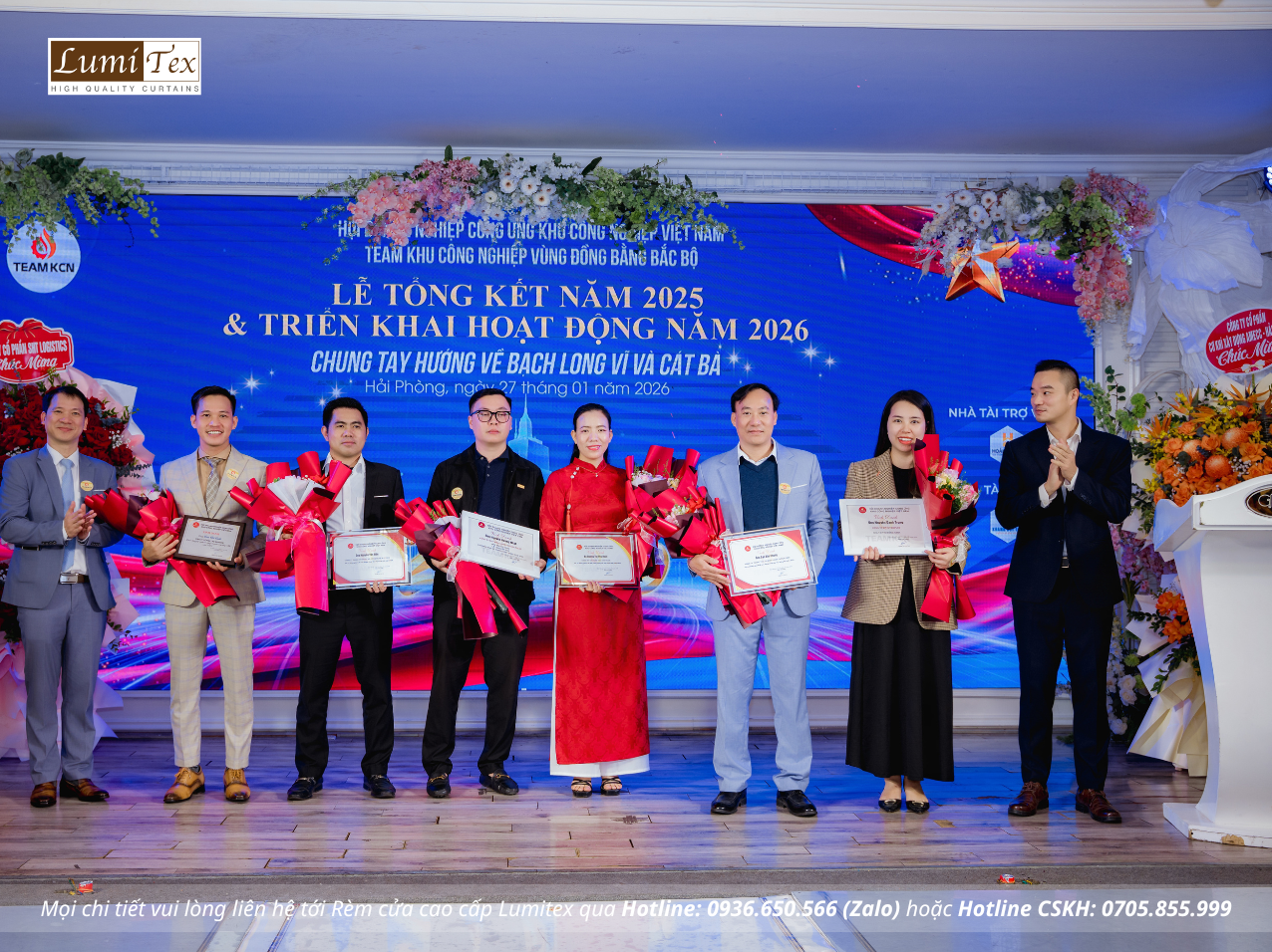 Rèm Lumitex tham dự Lễ tổng kết năm 2025 – Định hướng hoạt động 2026 của TEAM KCN