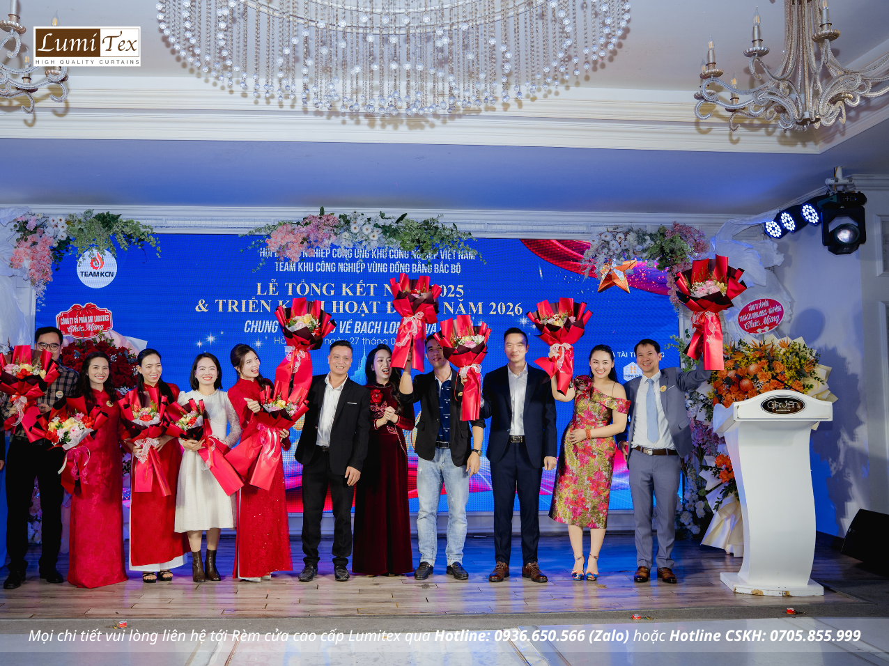 Rèm Lumitex tham dự Lễ tổng kết năm 2025 – Định hướng hoạt động 2026 của TEAM KCN