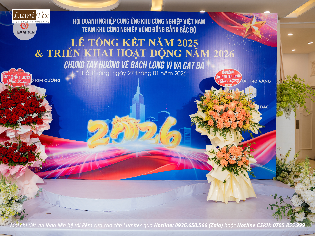 Rèm Lumitex tham dự Lễ tổng kết năm 2025 – Định hướng hoạt động 2026 của TEAM KCN