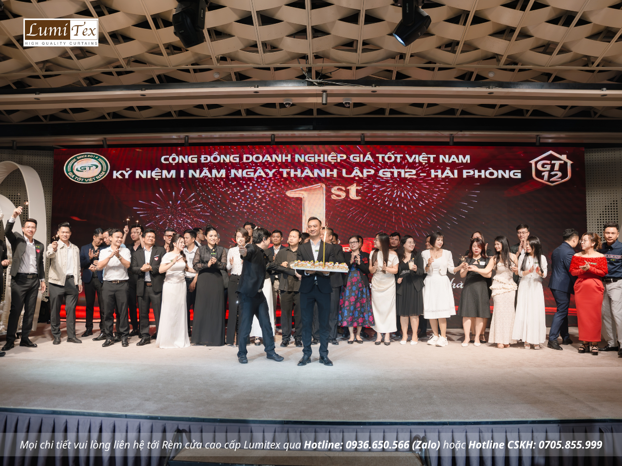 Lumitex tham gia sự kiện Đại tiệc sinh nhật 1 năm GT12 Hải Phòng