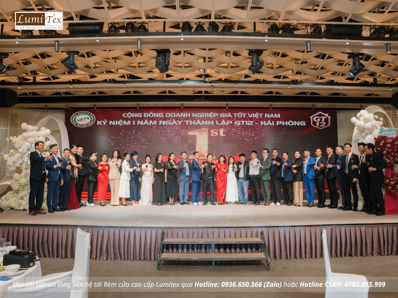 Lumitex tham gia sự kiện Đại tiệc sinh nhật 1 năm GT12 Hải Phòng