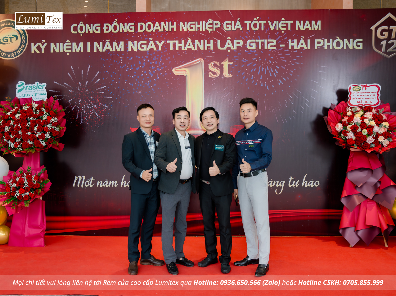 Lumitex tham gia sự kiện Đại tiệc sinh nhật 1 năm GT12 Hải Phòng