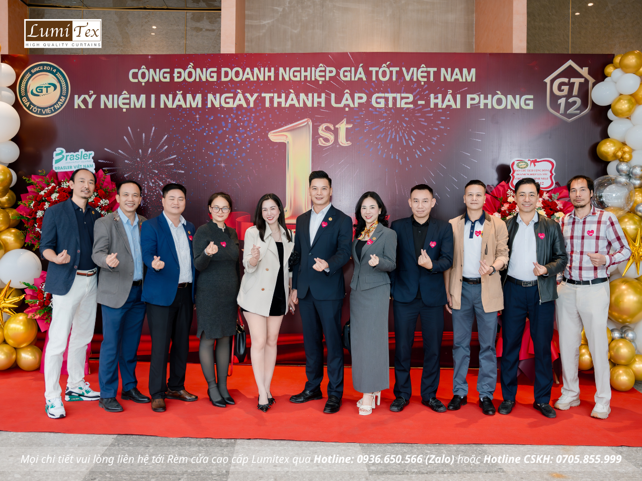 Lumitex tham gia sự kiện Đại tiệc sinh nhật 1 năm GT12 Hải Phòng