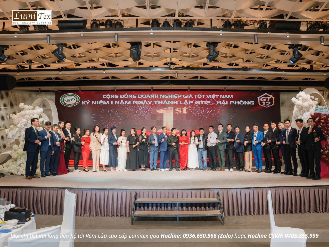 Lumitex tham gia sự kiện Đại tiệc sinh nhật 1 năm GT12 Hải Phòng