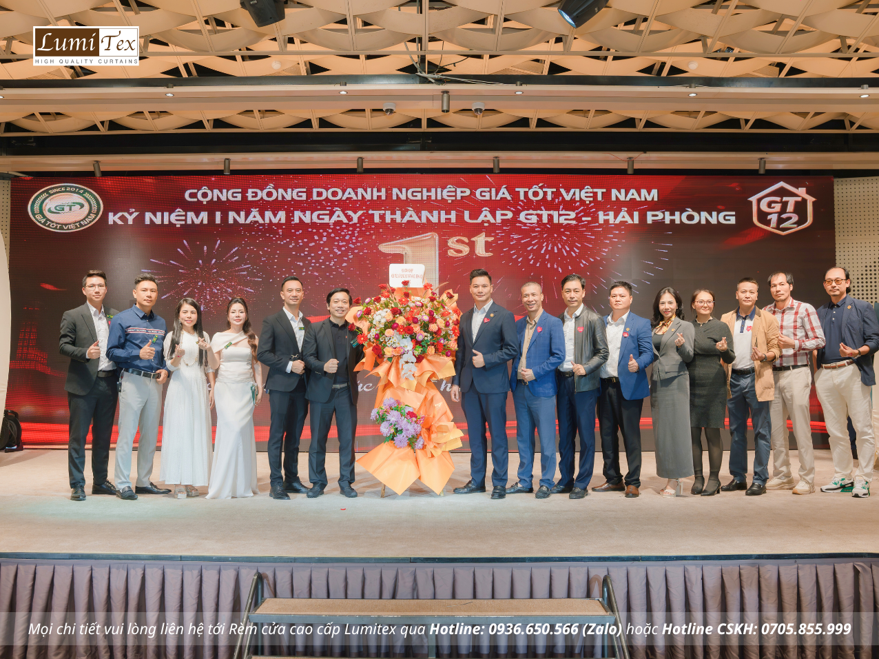 Lumitex tham gia sự kiện Đại tiệc sinh nhật 1 năm GT12 Hải Phòng